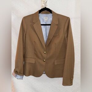 J. Crew Women's Camel Single-Breasted Blazer